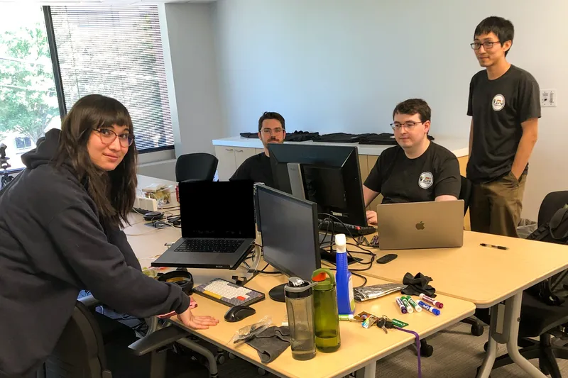 EAI Technologies team at a company hackathon