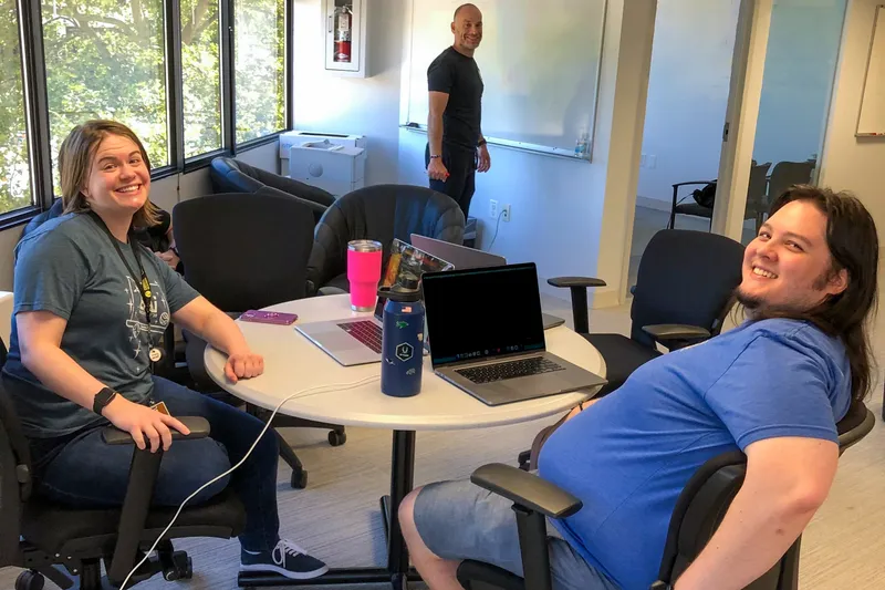 EAI Technologies team at a company hackathon