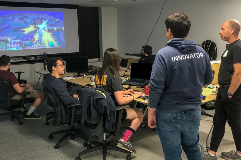 EAI Technologies team at a company hackathon