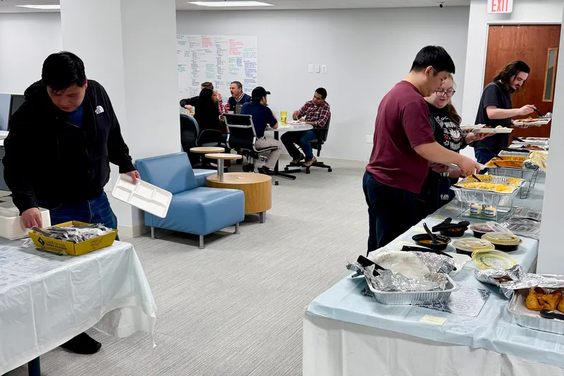 EAI Technologies team at a company lunch
